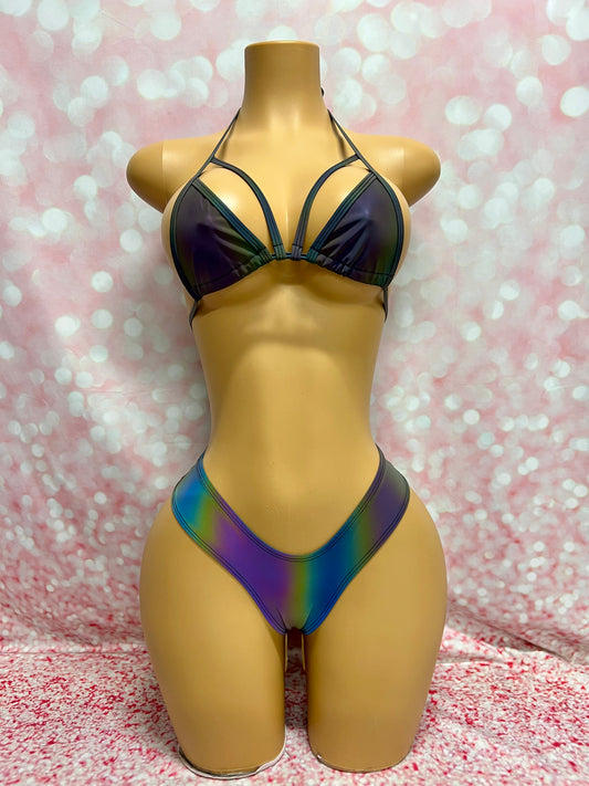 Flash Reflective Booty Short Set