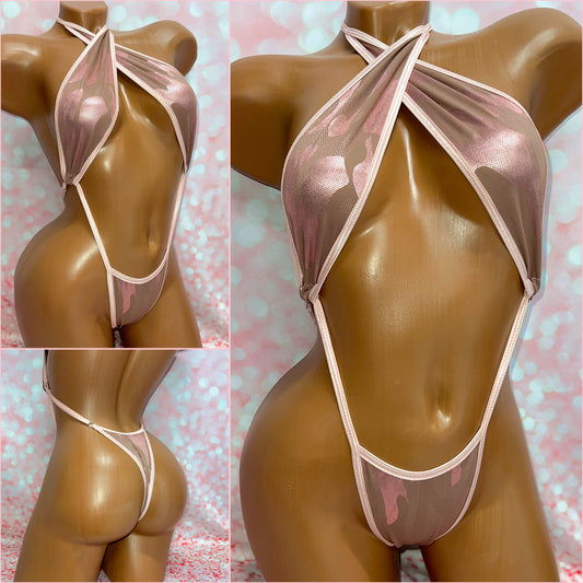 Rose Gold Camo Print Slingshot