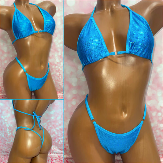 Metallic Blue Bikini