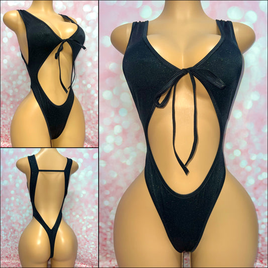 Tie Front Bodysuit - Strap Back