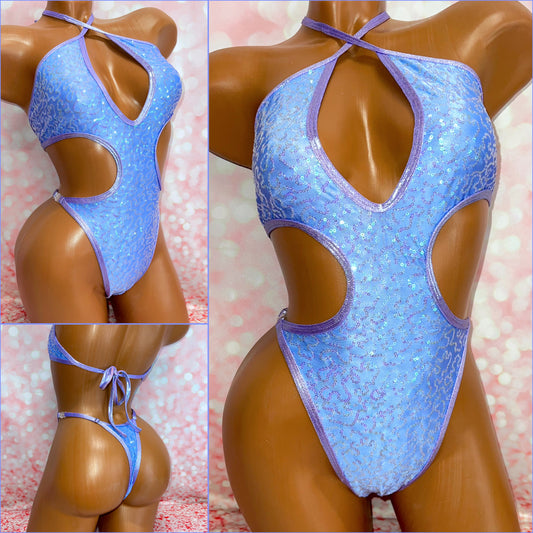 Bluebell Sequin Cut Out One Piece
