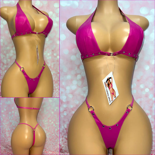 Pink Leather Set