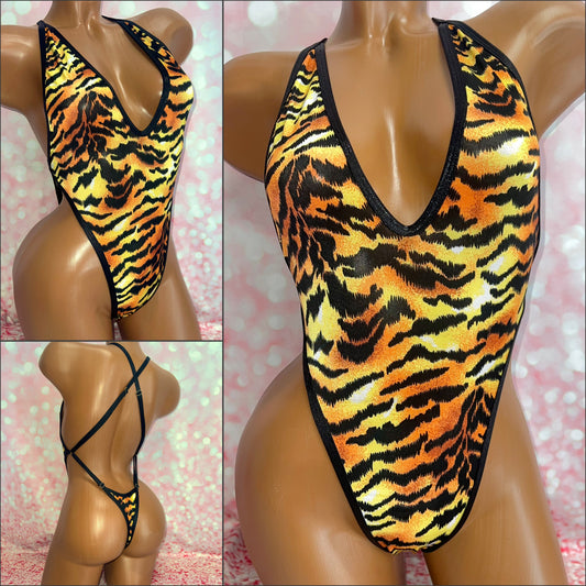Tiger Stripe Adjustable One Piece