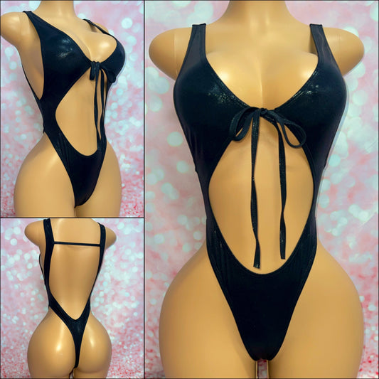 Tie Front Bodysuit - Strap Back