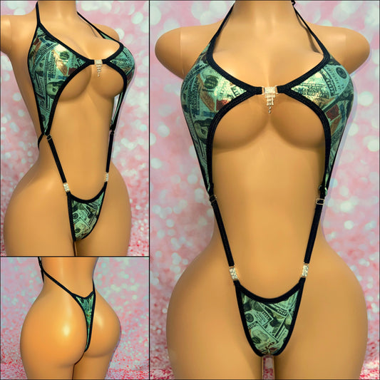 Green Holo Money Peekaboob