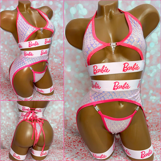 Barbie Suspender Set