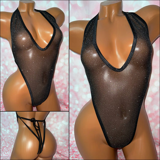 Glitter Mesh One Piece - Multiple Colour Options