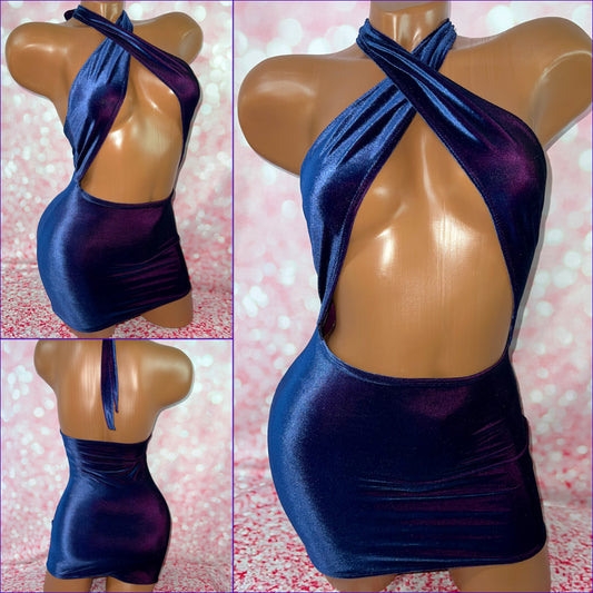 Cross Over Mini Dress