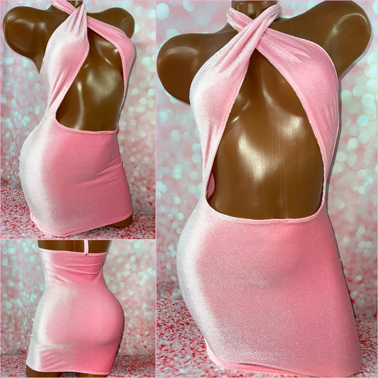 Cross Over Mini Dress