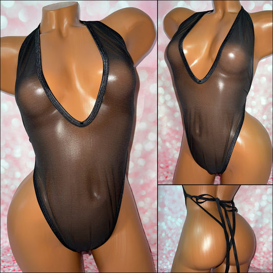 Metallic Mesh One Piece - Multiple Colour Options