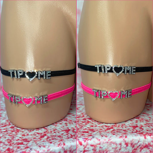 MADE TO ORDER Tip Me Garter