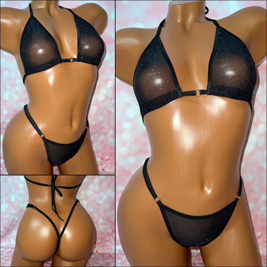 Glitter Mesh Bikini - Multiple Colour Options