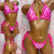 Pink Holo Animal Print Bikini