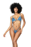 Monokini Blue Denim Look S/M