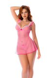 Pink Romance Sheer Babydoll