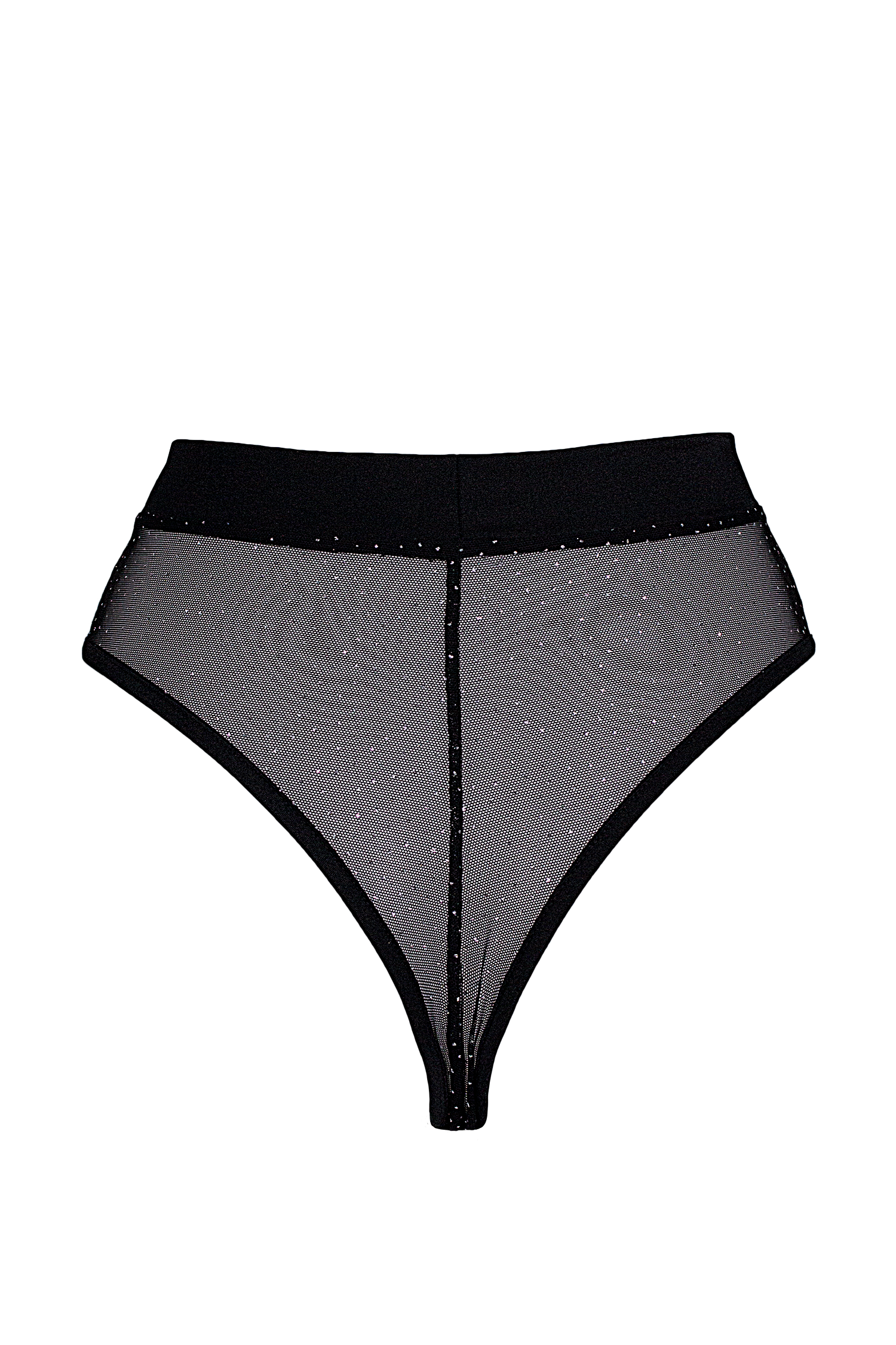 Black Sparkle Mesh Bottom