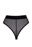 Black Sparkle Mesh Bottom