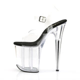 Pleaser FLAMINGO-808 Clear-Black/Clear