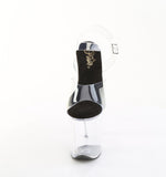 Pleaser FLAMINGO-808PREM Clear TPU-Black/Clear Platform
