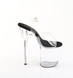 Pleaser FLAMINGO-808PREM Clear TPU-Black/Clear Platform