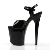 Pleaser FLAMINGO-809 Black Patent Platform Sandal