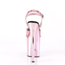 Load image into Gallery viewer, Pleaser FLAMINGO-809HG Baby Pink Hologram/Baby Pink Chrome Platform Sandal