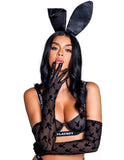 Playboy Bunny Noir Gloves