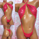 Cherry Sequin Choker Slingshot