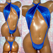 Royal Blue Metallic Lycra Slingshot