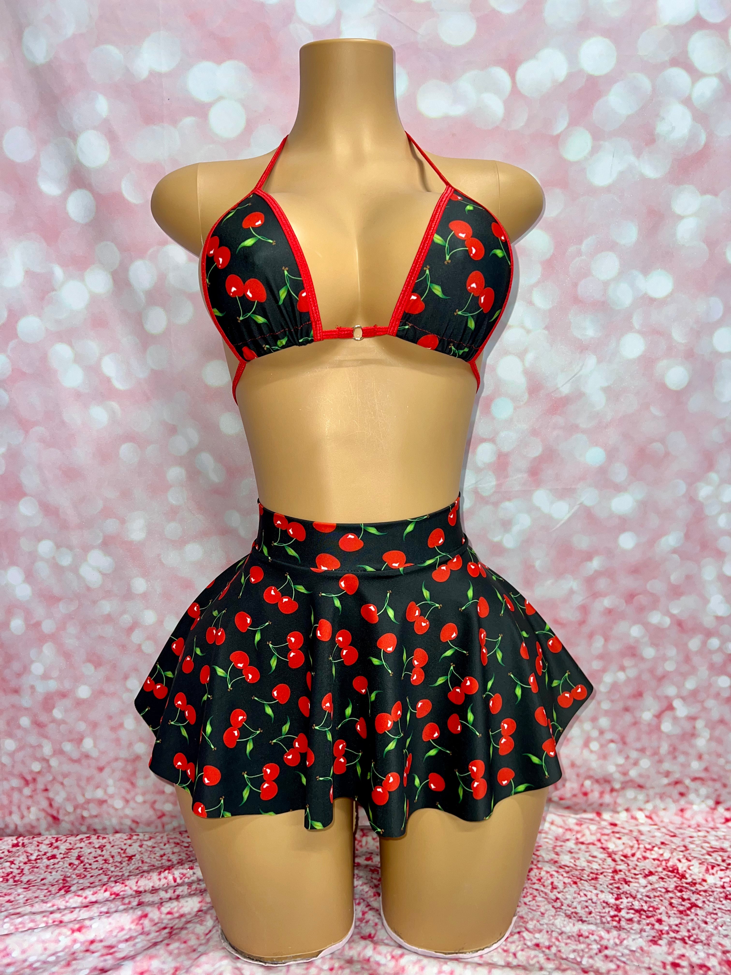 Bikini & Circle Skirt 3 Piece Set - Multiple fabric options