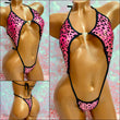 Pink Glitter Leopard Diamond Slingshot