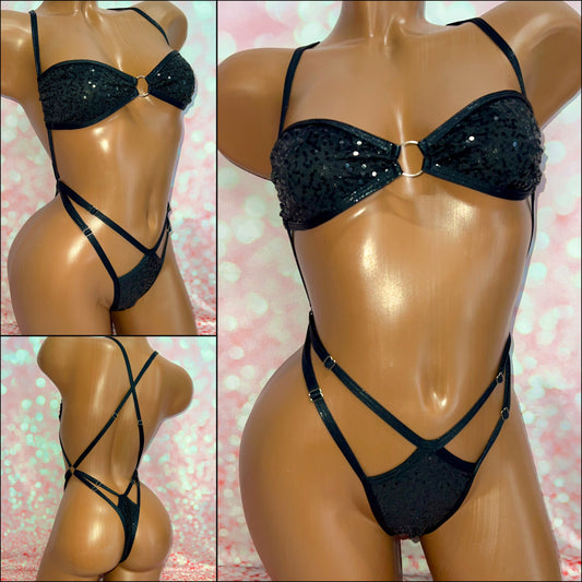 Sequin Strappy X-Tina Bikini - Multiple Colour Options