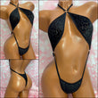 Black Velvet Leopard Choker Slingshot