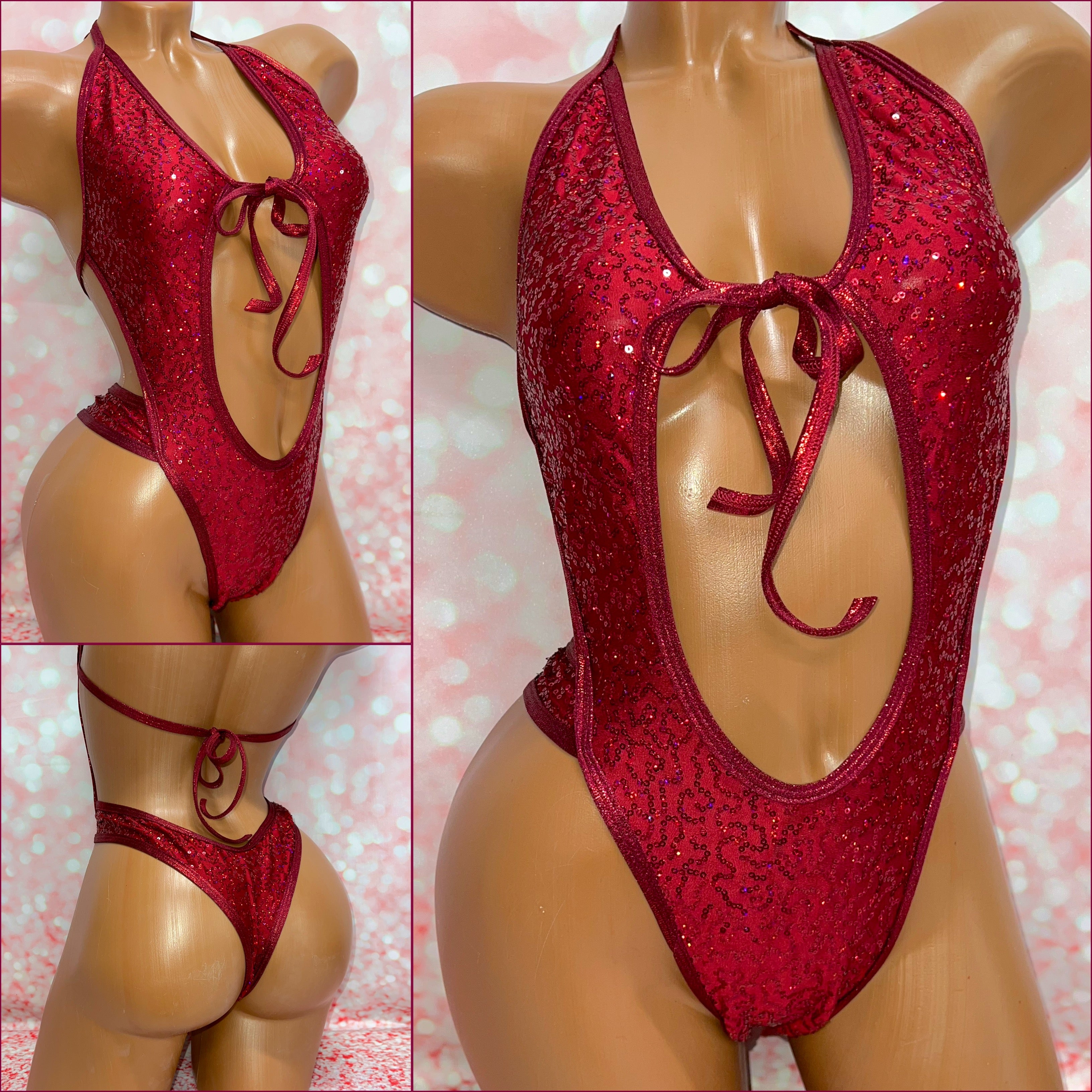 Sequin Cheeky One Piece - Multiple Colour Options