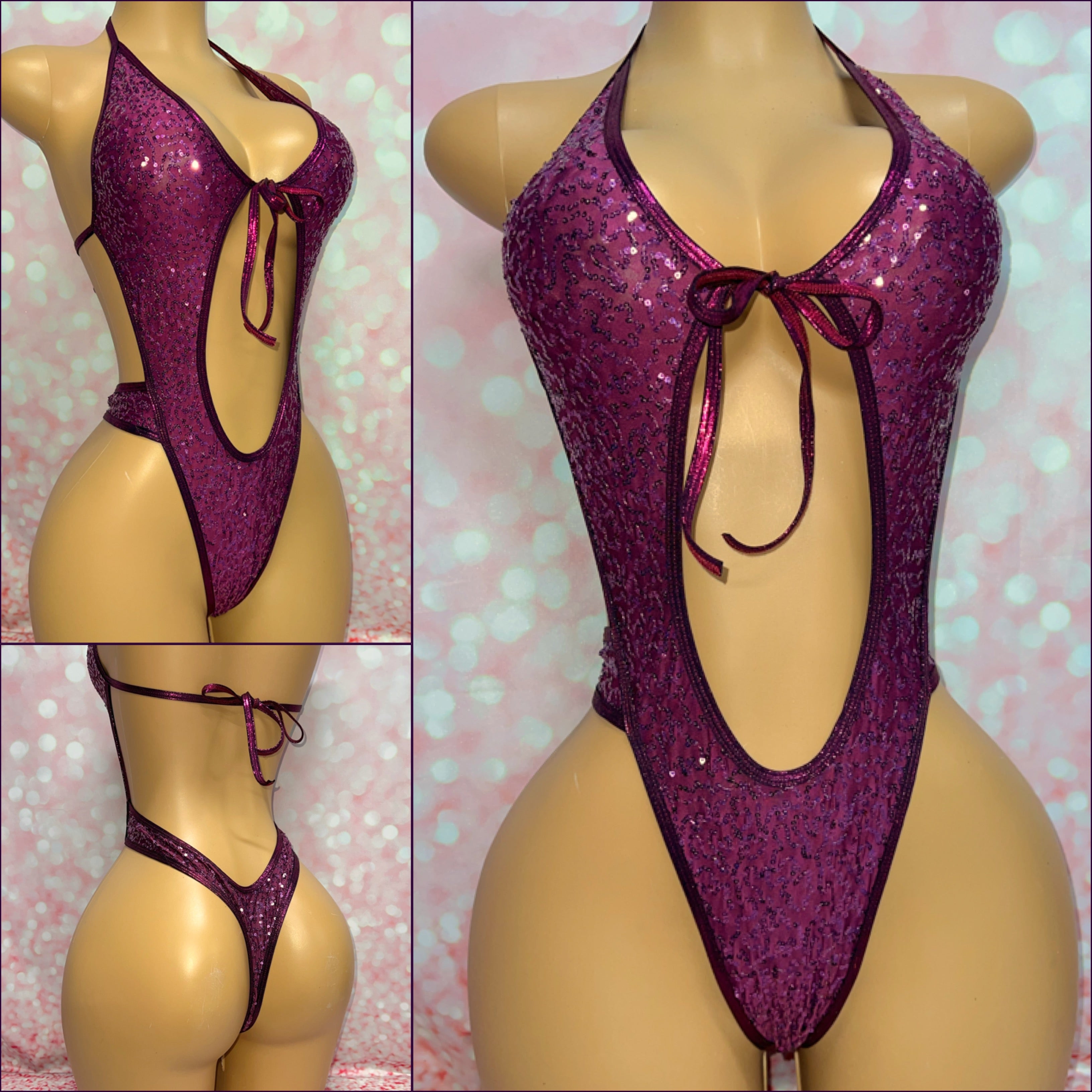 Sequin Cheeky One Piece - Multiple Colour Options