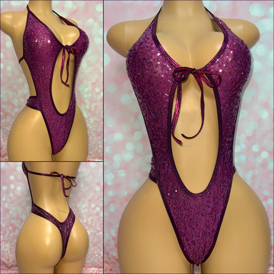 Sequin Cheeky One Piece - Multiple Colour Options