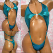 Metallic Emerald Diamond Slingshot