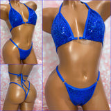 Royal Blue Sequin Bikini