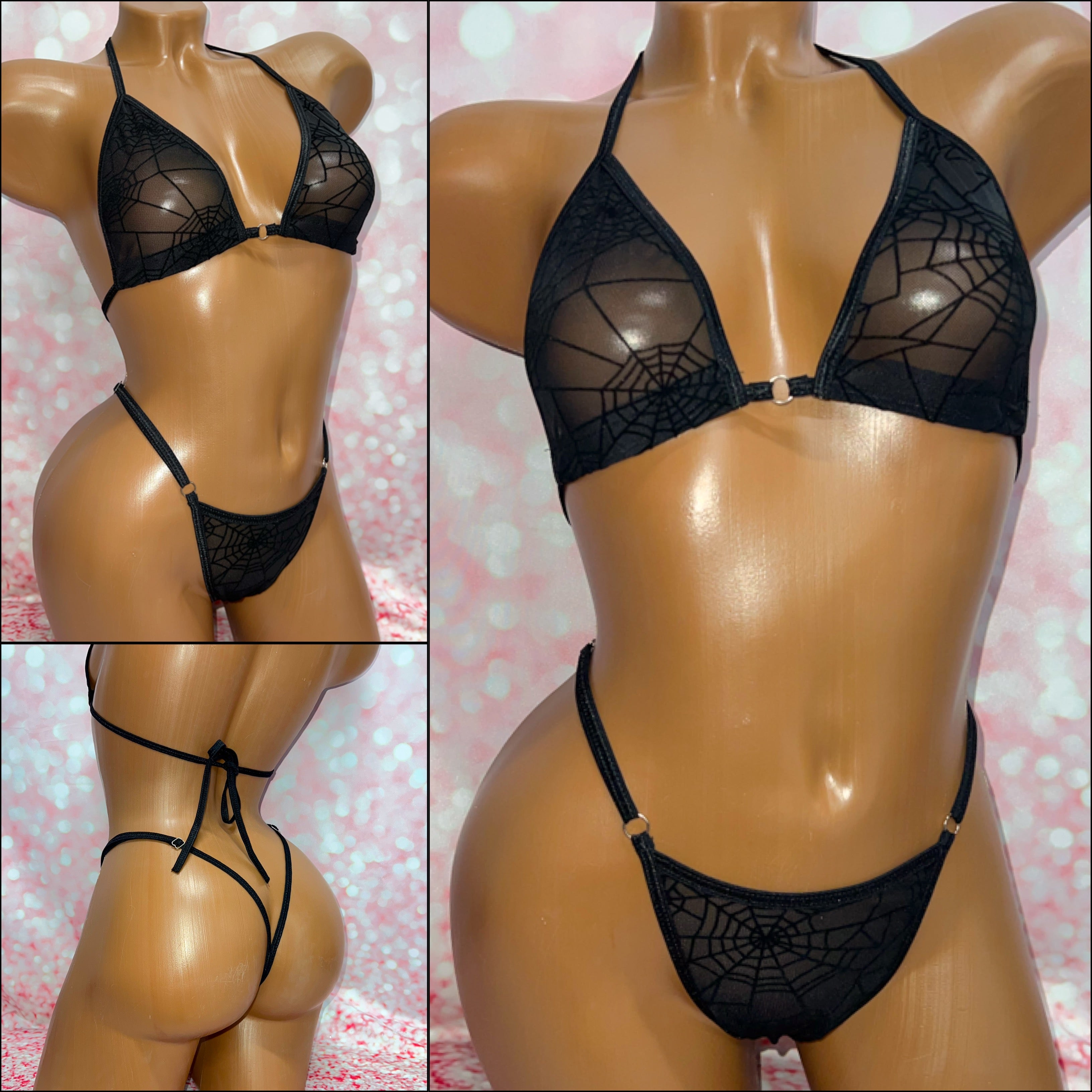 Spider Web Mesh Bikini