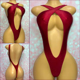 Cross Over Front Bodysuit - Multiple Fabric Options
