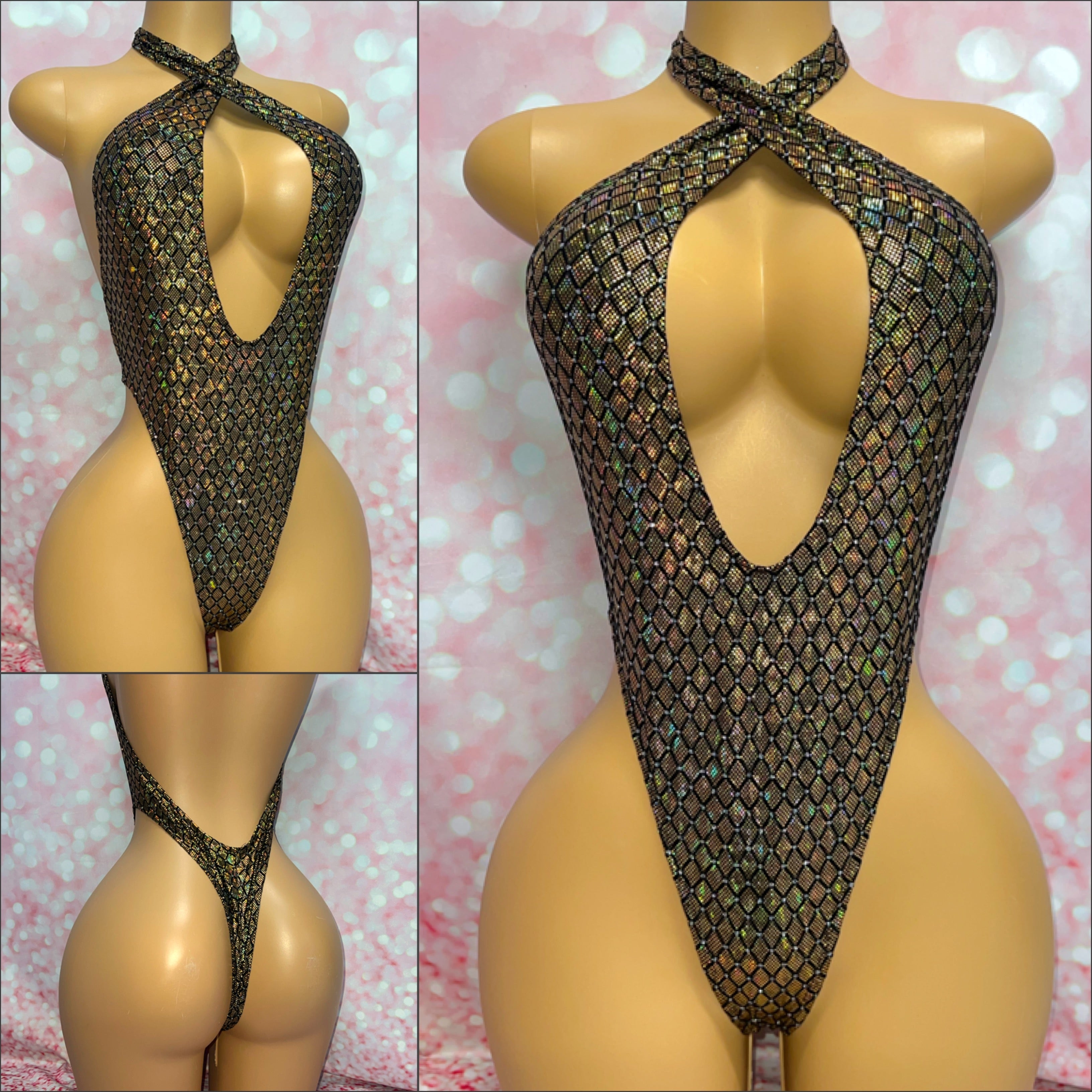 Halter Bodysuit - Multiple Fabric Options