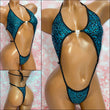 Teal Green Sequin Diamond Slingshot