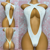 Cross Over Front Bodysuit - Multiple Fabric Options