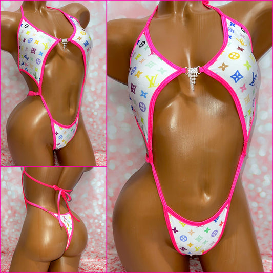 Multi Colour Print Diamond Slingshot