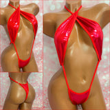 Red Metallic Lycra Slingshot