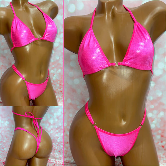 Metallic Lycra Bikini - Multiple Colour Options