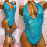 Turquoise Sequin One Piece