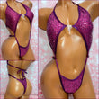 Aubergine Sequin Diamond Slingshot