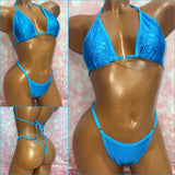Metallic Blue Bikini