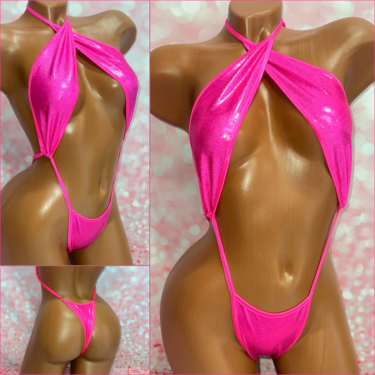 Hot Pink Metallic Slingshot